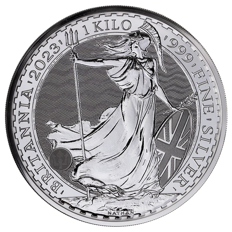 2023\u00201\u0020Kilo\u0020British\u0020Silver\u0020Britannia\u0020Coin\u0020BU