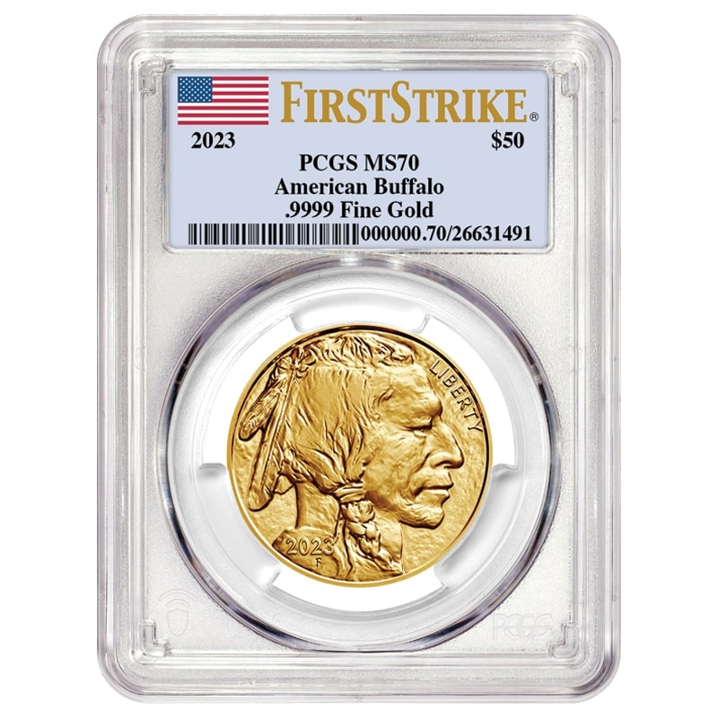 2023\u0020PCGS\u0020MS\u002D70\u0020First\u0020Strike\u00201\u0020oz\u0020American\u0020Gold\u0020Buffalo\u0020Coin