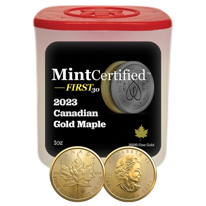 2023\u00201\u0020oz\u0020Canadian\u0020Gold\u0020Maple\u0020Leaf\u0020MintCertified\u2122\u0020First30\u0020\u007C\u0020Sealed\u0020Tube