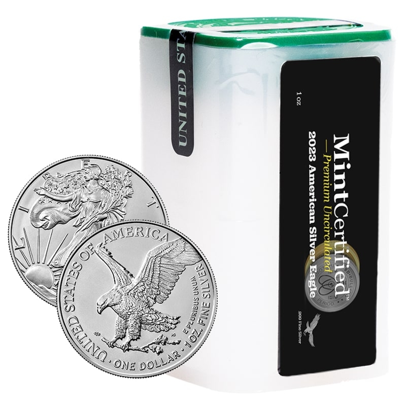 2023\u00201\u0020oz\u0020American\u0020Silver\u0020Eagle\u0020MintCertified\u2122\u0020Premium\u0020Uncirculated\u0020\u007C\u0020Sealed\u0020Tube