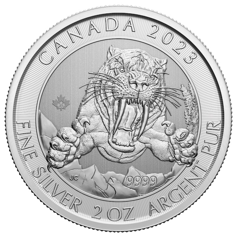 2023\u00202\u0020oz\u0020Sabre\u002Dtooth\u0020Cat\u0020Silver\u0020Coin\u0020\u002D\u0020Ice\u0020Age