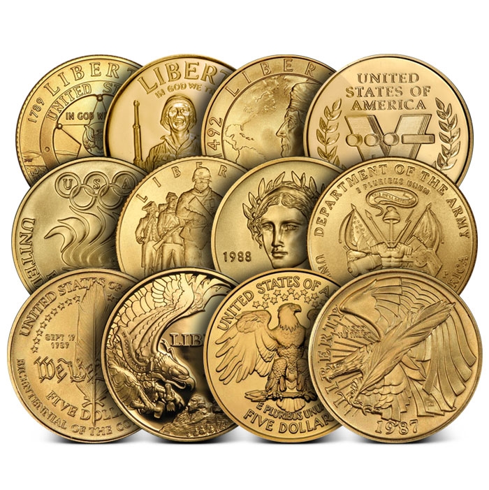 \u00245\u0020US\u0020Commemorative\u0020Gold\u0020Coins\u0020BU\u002FProof