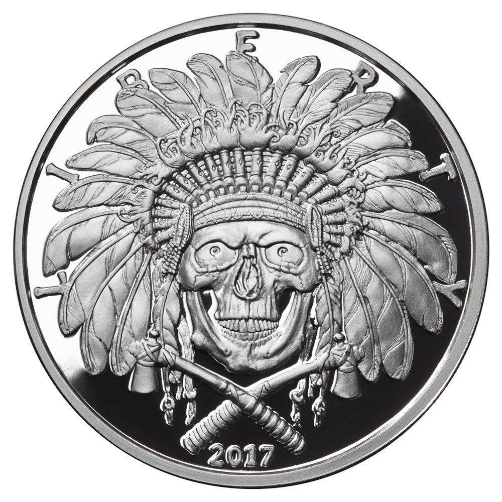Indian\u0020Chief\u0020Silver\u0020Proof\u00201\u0020oz\u0020\u002D\u0020American\u0020Skulls\u0020Series