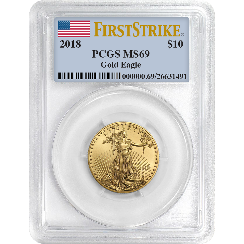 2018\u00201\u002F4\u0020oz\u0020PCGS\u0020MS\u002D69\u0020First\u0020Strike\u0020Gold\u0020American\u0020Eagle