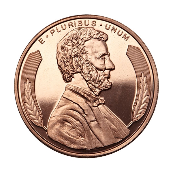 Lincoln\u0020Bust\u00201\u0020oz\u0020Copper\u0020Round\u0020\u002D\u0020Osborne\u0020Mint