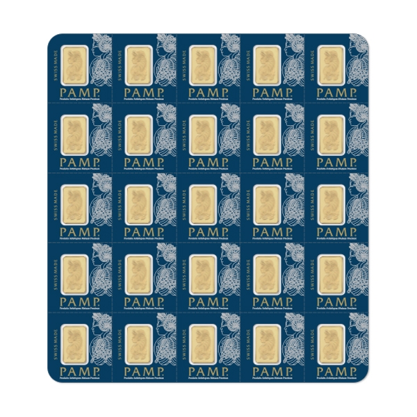 Pamp\u0020Suisse\u0020Sheet\u0020of\u002025\u00201\u0020gram\u0020Gold\u0020Multigram\u0020Set