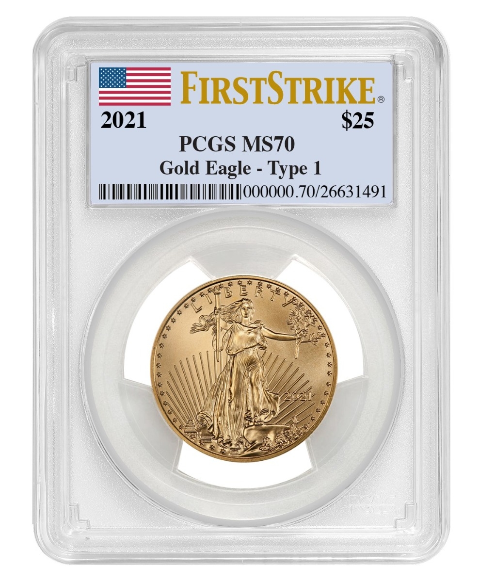 2021\u00201\u002F2\u0020oz\u0020PCGS\u0020MS\u002D70\u0020FS\u0020American\u0020Gold\u0020Eagle\u0020Coin