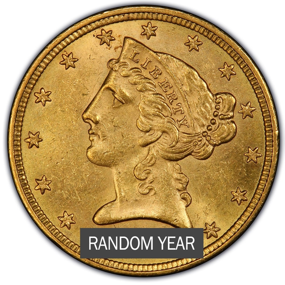 \u00245\u0020Liberty\u0020Half\u0020Eagle\u0020Gold\u0020Coin\u0020\u0028BU\u0029\u0020\u002D\u0020Random\u0020Year
