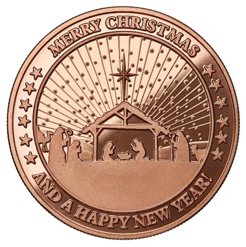 Christmas\u0020Manger\u00201\u0020oz\u0020Copper\u0020Round\u0020\u002D\u0020Osborne\u0020Mint