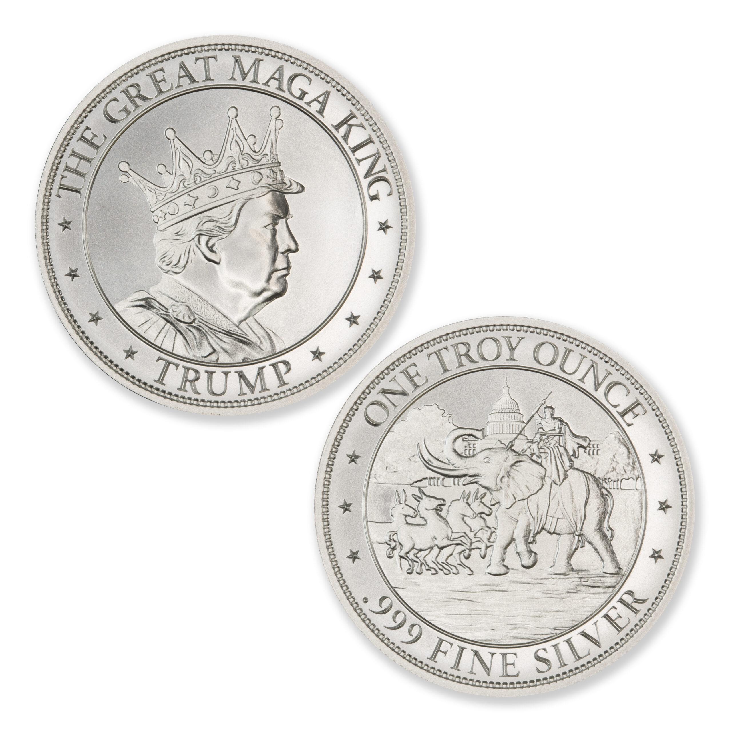 1\u0020oz\u0020Trump\u0020MAGA\u0020Silver\u0020Round