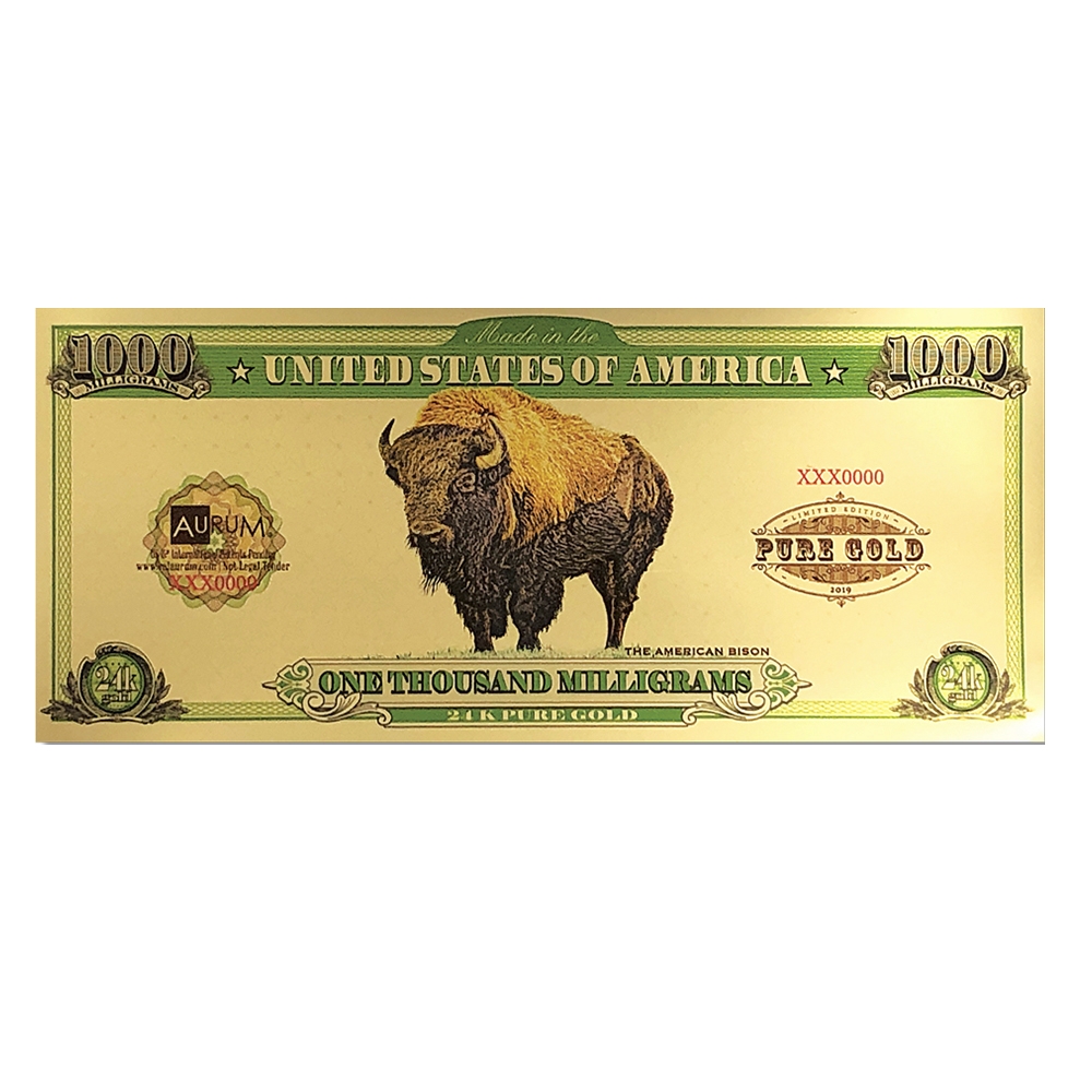 1\u0020Gram\u0020Aurum\u0020Gold\u0020Buffalo\u0020Note\u0020\u002824K\u0029