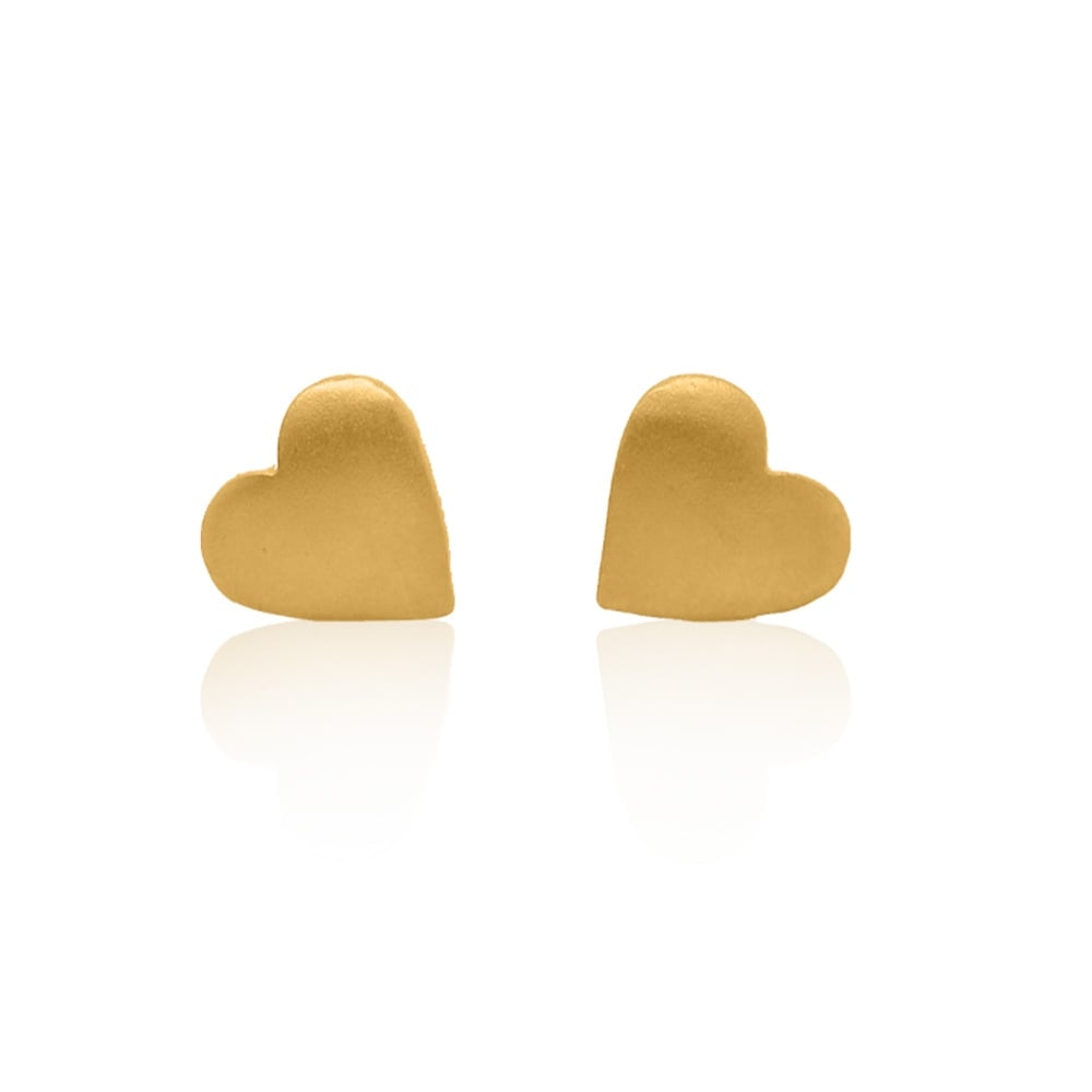 Gold\u0020Heart\u0020Earrings\u0020\u002D\u0020SD24K