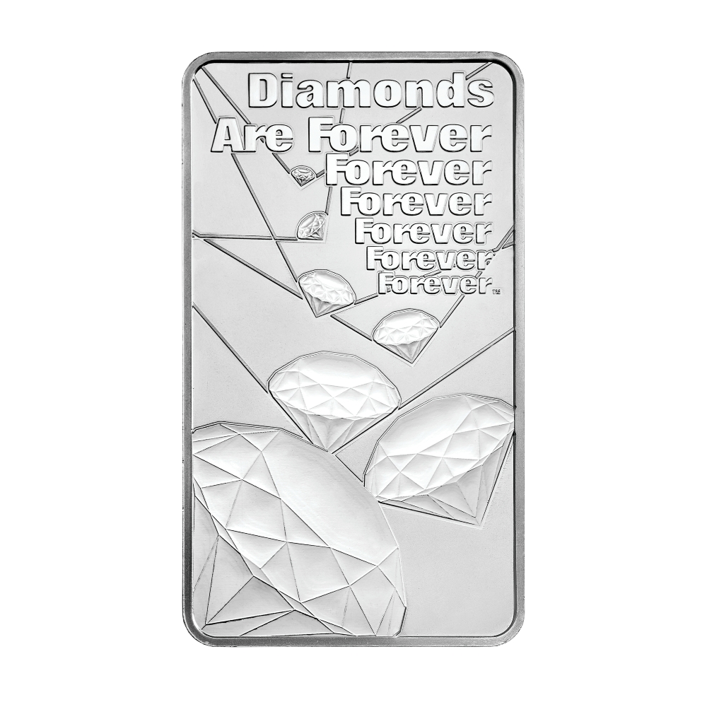 \u002010\u0020oz\u0020James\u0020Bond\u0020Diamonds\u0020Are\u0020Forever\u0020Silver\u0020Bar