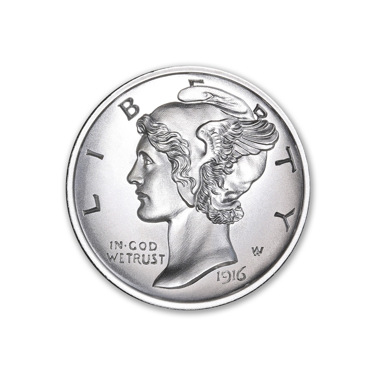 2\u0020oz\u0020Mercury\u0020Dime\u0020Tribute\u0020Silver\u0020Round\u0020\u002D\u0020Ultra\u0020High\u0020Relief
