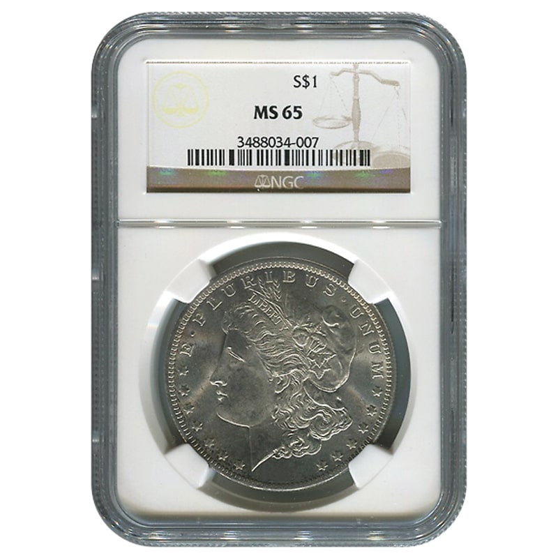 Pre\u002D1921\u0020NGC\u0020MS\u002D65\u0020Morgan\u0020Silver\u0020Dollar\u0020\u002D\u0020Random\u0020Year