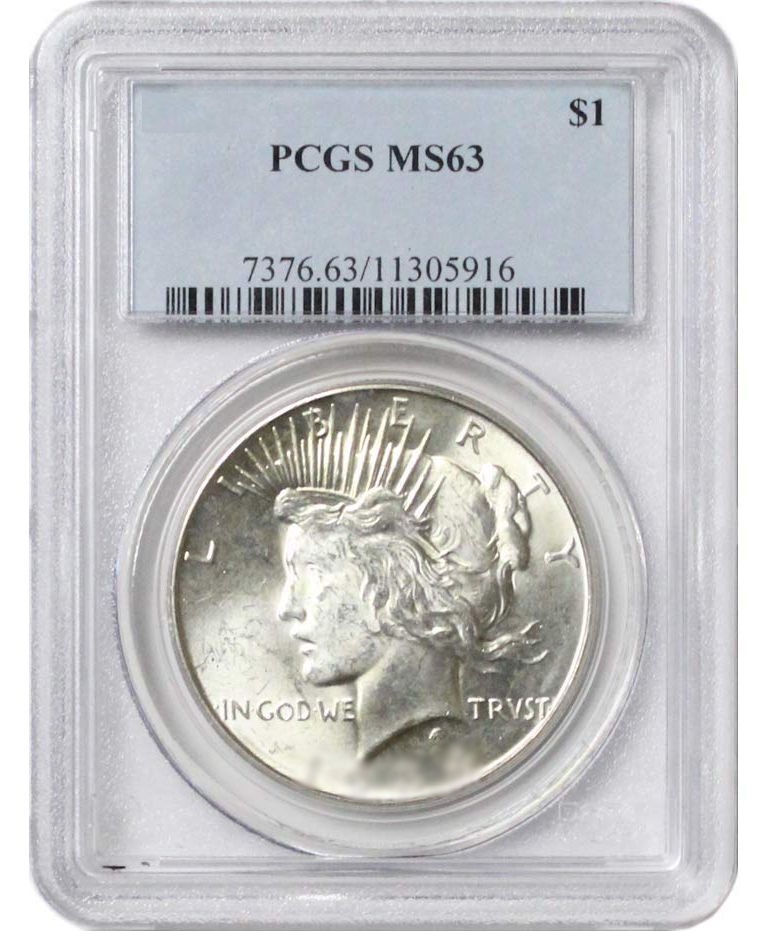 1922\u002D1935\u0020PCGS\u0020MS\u002D63\u0020Peace\u0020Silver\u0020Dollar\u0020\u002D\u0020Random\u0020Year