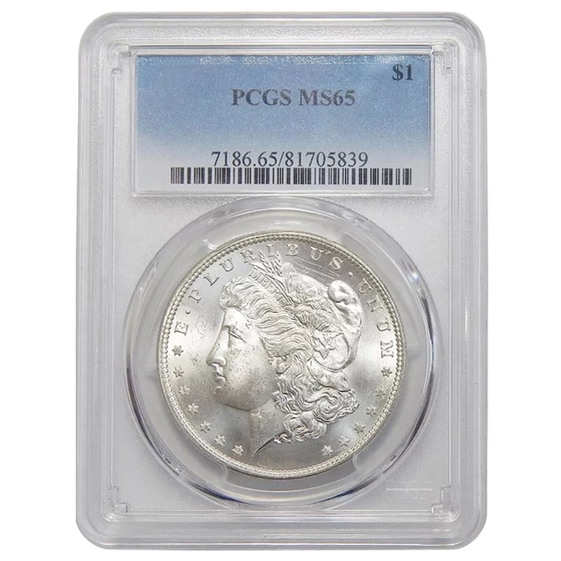 Pre\u002D1921\u0020PCGS\u0020MS\u002D65\u0020Morgan\u0020Silver\u0020Dollar\u0020\u002D\u0020Random\u0020Year