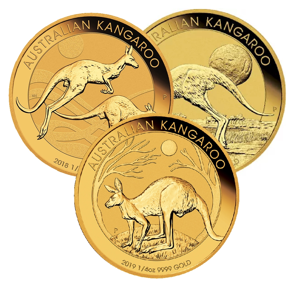Australian\u0020Kangaroo\u0020Gold\u0020Coin\u00201\u002F4\u0020oz\u0020\u002D\u0020Random\u0020Year