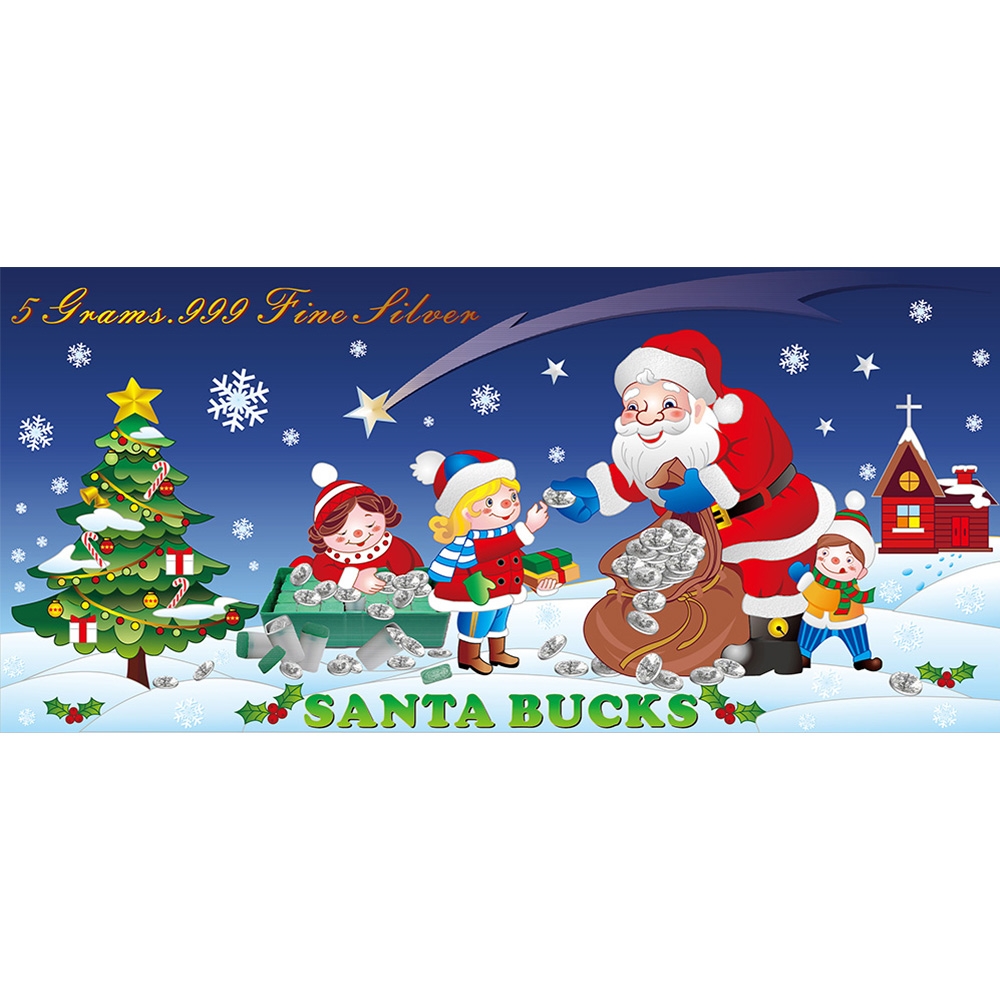 SD\u0020Bullion\u0020Santa\u0020Bucks\u00205\u0020Gram\u0020Silver\u0020Foil