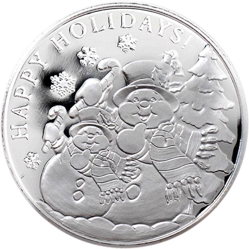 2022\u00201\u0020oz\u0020Snowman\u0020Silver\u0020Round