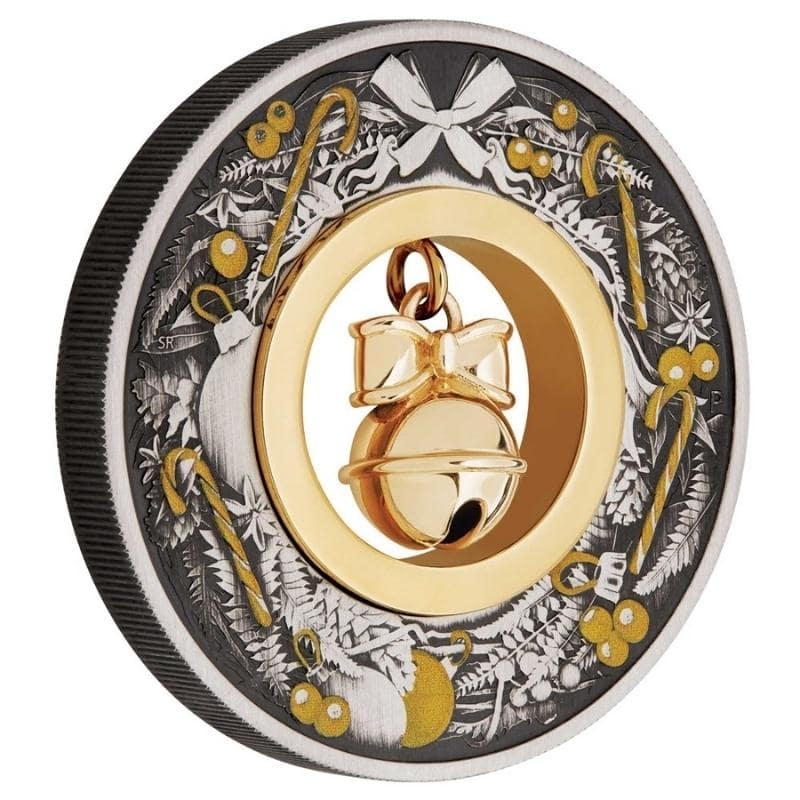 2022\u00202\u0020oz\u0020Jingle\u0020Bell\u0020Antique\u0020Silver\u0020Coin