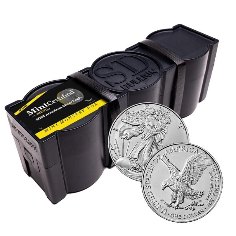 2023\u0020American\u0020Silver\u0020Eagle\u0020Mini\u0020Monster\u0020Box\u0020\u002D\u0020MintCertified\u2122\u0020FIRST30