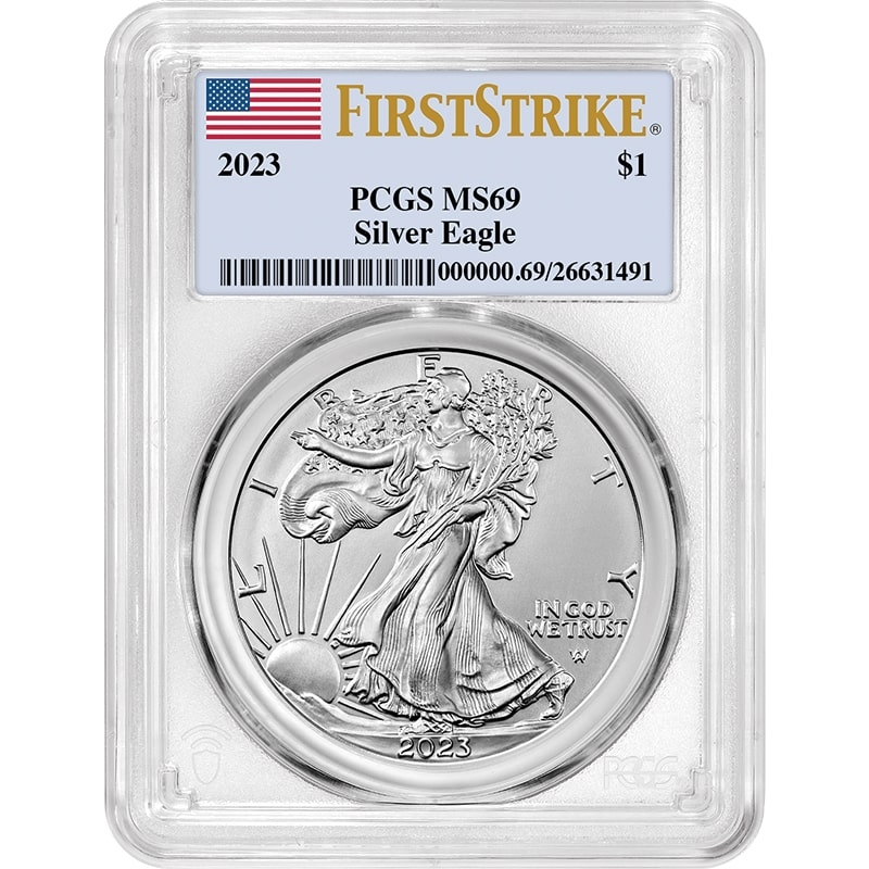 2023\u0020PCGS\u0020MS\u002D69\u0020First\u0020Strike\u00201\u0020oz\u0020American\u0020Silver\u0020Eagle\u0020Coin