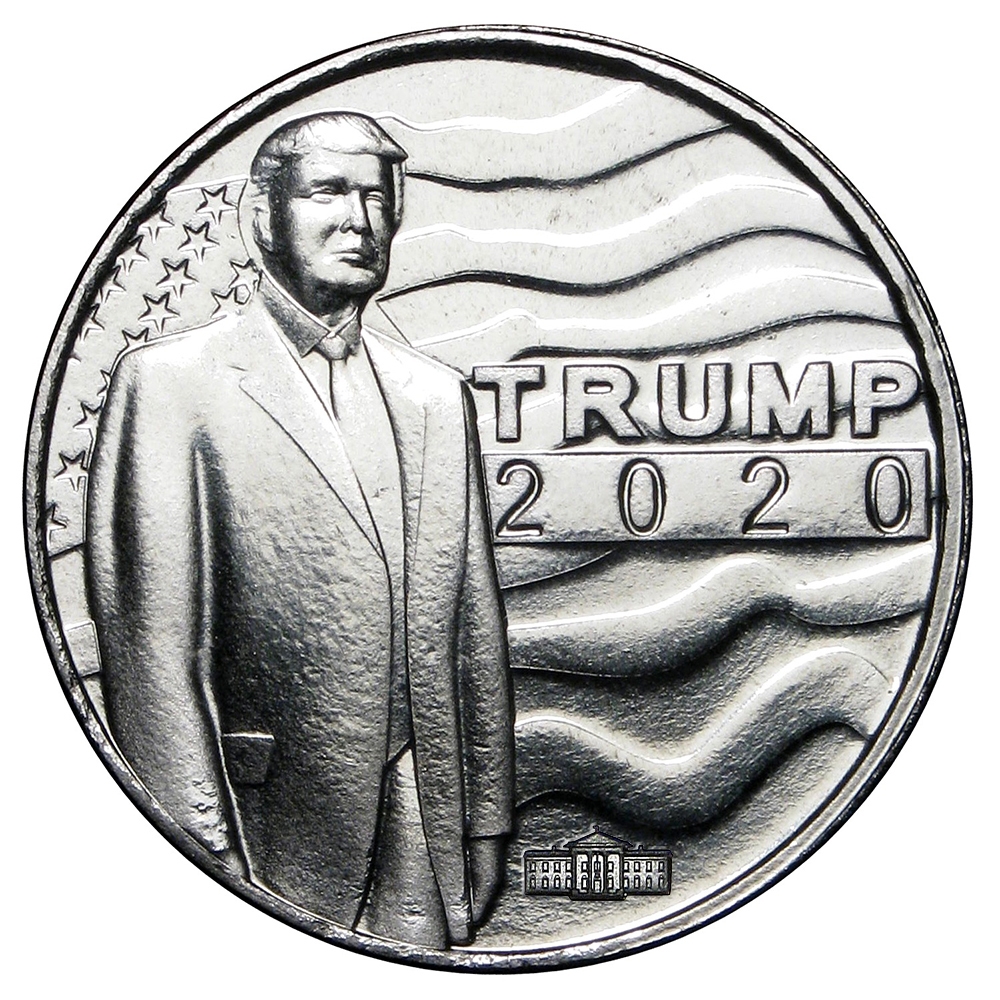 1\u0020oz\u0020Trump\u00202020\u0020White\u0020House\u0020Privy\u0020Silver\u0020Round\u0020