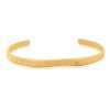 Gold Signet Wrist Cuff Hammered 24k Bangle| SD24K Jewelry