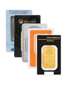 1 oz Gold Bar In Assay - Design Our Choice