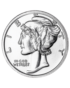 1 oz Mercury Dime Silver Round