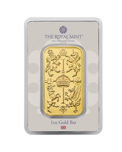 1 oz Royal Mint Gold Celebration Bar 1 oz Royal Mint Gold Celebration Bar