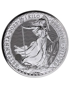2023 1 Kilo British Silver Britannia Coin BU 2023 1 Kilo British Silver Britannia Coin BU