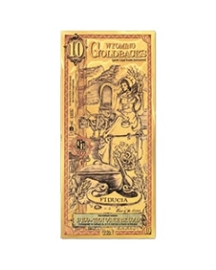Gold Aurum 24K Wyoming 10 Goldback Note Gold Aurum 24K Wyoming 10 Goldback Note