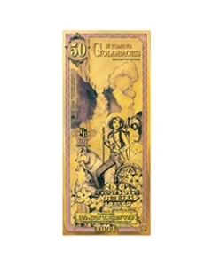 Gold Aurum 24K Wyoming 50 Goldback Note Gold Aurum 24K Wyoming 50 Goldback Note