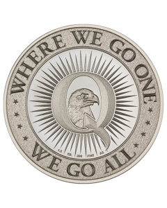 1.5 oz Qanon Silver Round 1.5 oz Qanon Silver Round