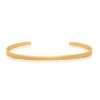 Dual Finish Crossover 24k Gold Bangle| SD24K