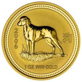 2006 1 oz Year of the Dog Gold Coin | Lunar Series 1