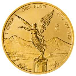 2022 1 oz Mexican Gold Libertad Coin (BU)