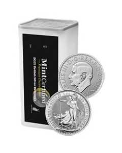 2023 1 oz Silver Britannia Coin Roll - Mint Certified™ (King Charles III) - Tube