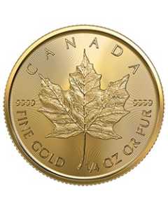 2023 RC Gold Maple 1/4 oz Coin - Reverse