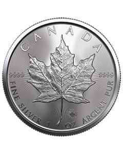 2023 RC Silver Maple 1 oz Coin - Reverse