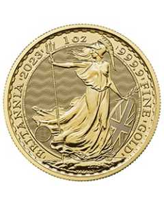 2023 1 oz Gold Britannia Coin BU (King Charles III) - Reverse