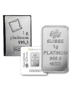 1 Gram Platinum Bars - Design Our Choice