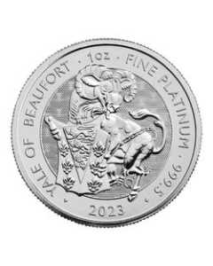 2023 1 oz Tudor Beast Yale of Beaufort Platinum Coin