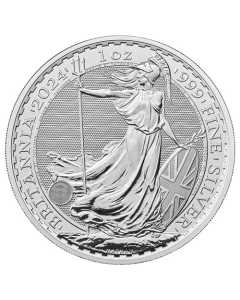 2024 1 oz Silver Britannia Coin BU