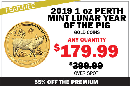Buy 2019 1 oz Perth Mint Gold Lunar Year of the Pig Coins