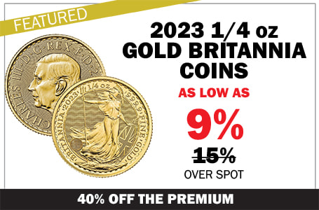 2023 1/4 oz Gold Britannia Coin BU (King Charles III) On Sale Now