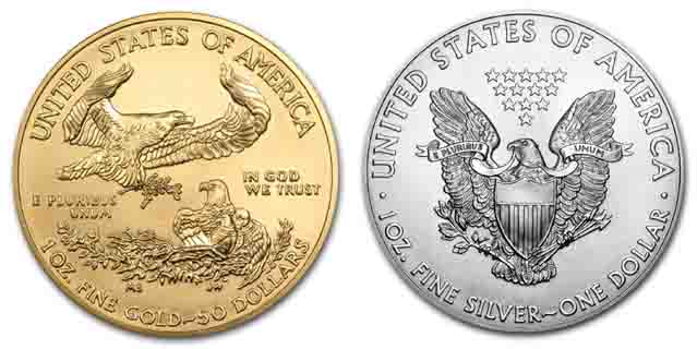 US Gold & Silver American Eagle coins