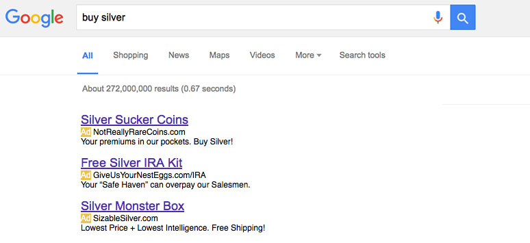 Buy Silver Google Search - How it really is